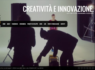WebSite SonneFilm  | Restyling Identità Visiva